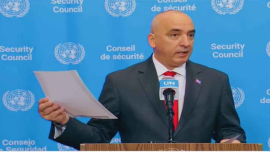 Representante permanente de Cuba ante la ONU, Ernesto Soberón.